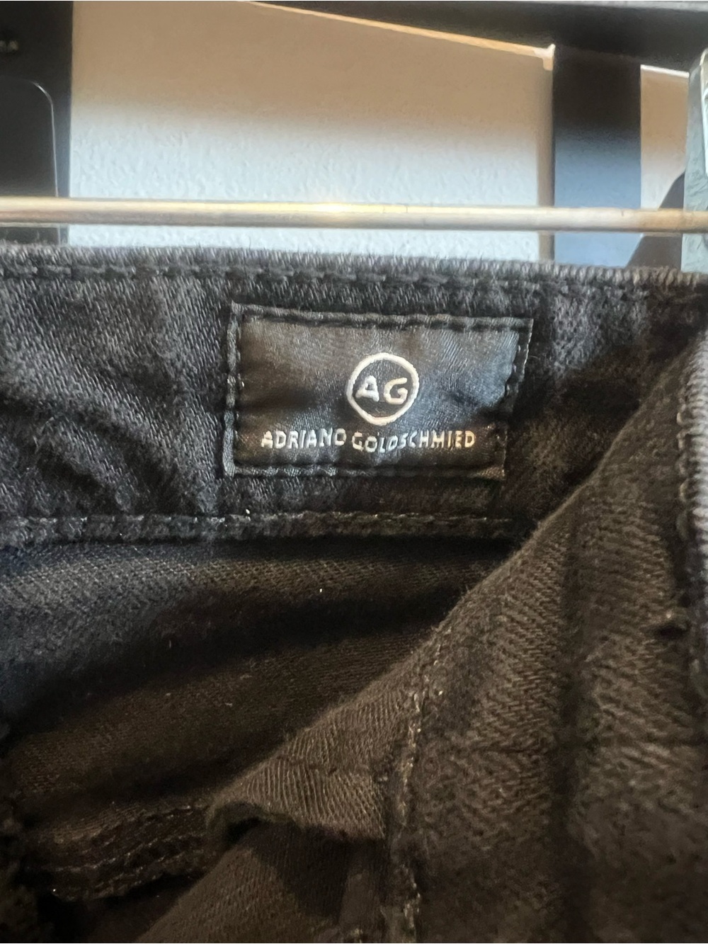 AG Adriano Goldschmied Black Hailer Ex Boyfriend Rolled Cuff Denim Shorts. 27 - Picture 7 of 7